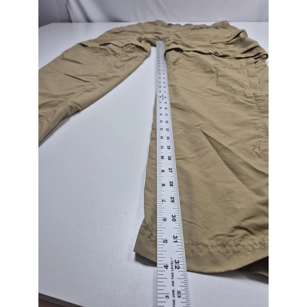 REI Convertible Pants Mens 32x32 Beige Nylon Zip Off Hiking UPF 50+ Outdoor